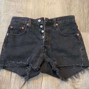 Levi’s black 501 shorts